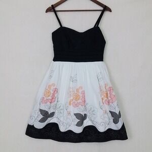 Trixxi Multicolor Floral Adjustable Spaghetti Strap Size 11‎ Mini Dress